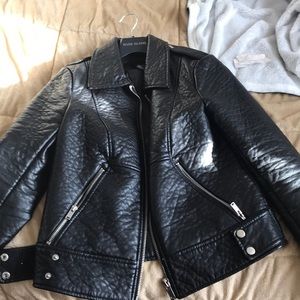 Women leather jacket